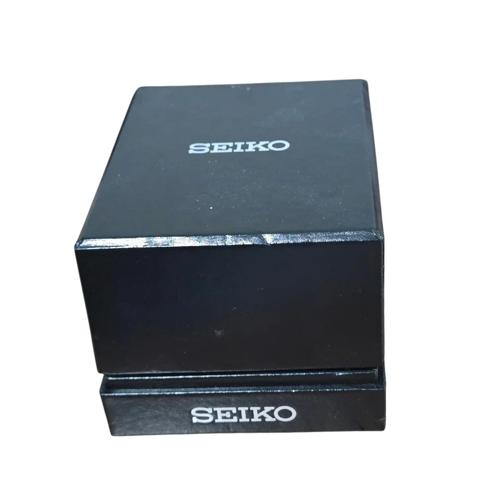 Seiko Women's Two Tone Watch Black Dial Crystal Bezel Date Stainless Steel‎ NWOT
